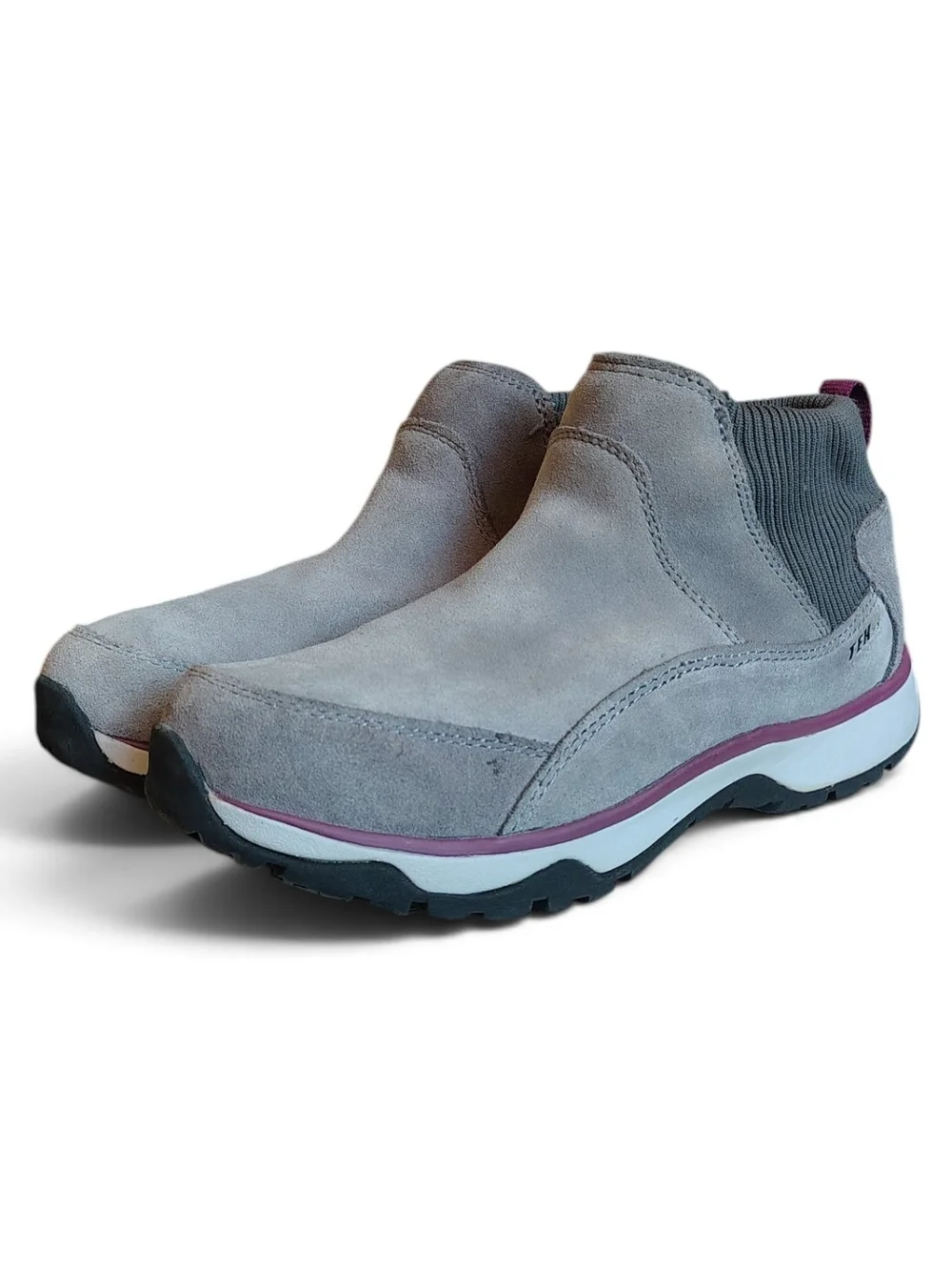 LL Bean TEK 2.5 Vertigrip Women Snow Sneaker Boots Suede Pull On Waterproof Sz 6